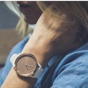 Garmin VivoMove HR smart watch with 3 band options.